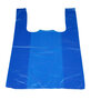 Hemddraagtas, HDPE, 30x20x60cm, 17my, blauw